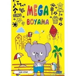 PARILTI / MEGA BOYAMA - SARI KİTAP