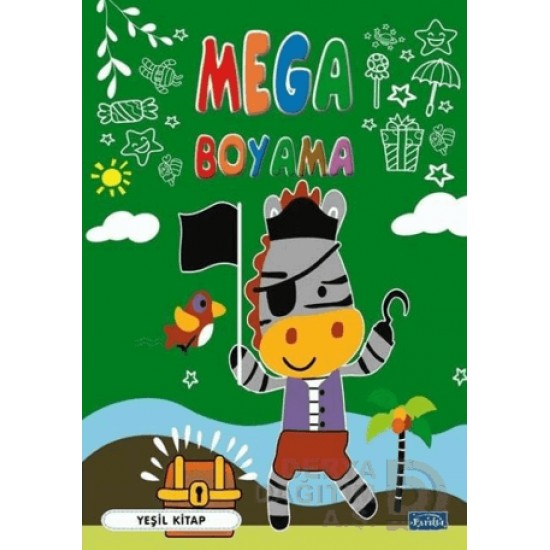 PARILTI / MEGA BOYAMA - YEŞİL KİTAP