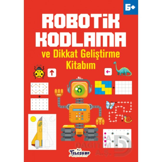TELESKOP /  ROBOTİK KODLAMA VE DİKKAT GELİŞTİRME KİTABIM  6 +