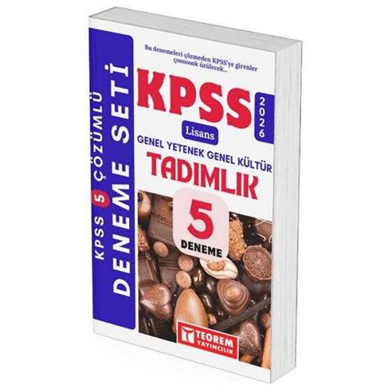 TEOREM /  KPSS 2026 LİSANS ALIŞTIRMALIK 5 DENEME
