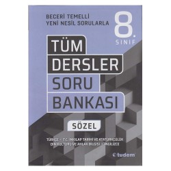 TUDEM /   8.SINIF TÜM DERSLER SORU BANKASI SÖZEL (800437)