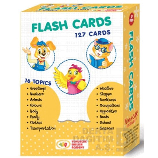 SELİMER / FLASH CARDS -  127 KART (İNGİLİZCE DİL KARTLARI)