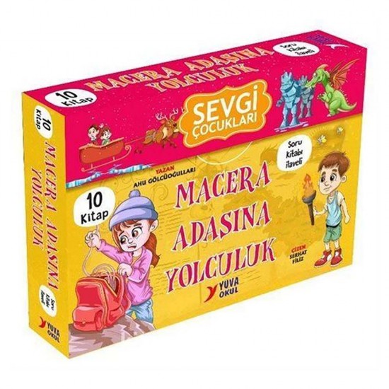 YUVA  /   MACERA ADASINA YOLCULUK 10 KİTAP 2 - 3 SINIF ÇANTA