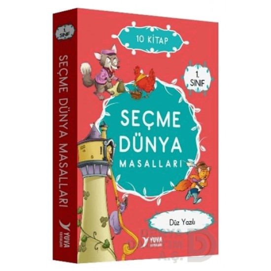YUVA  / 1.SINIF SEÇME DÜNYA MASALLARI - 10 KİTAP DÜZ YAZILI