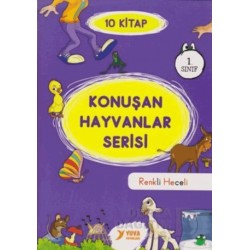 YUVA /  1. SINIF KONUŞAN  HAYVANLAR SERİSİ (10 KİTAP RENKLİ HECELİ)