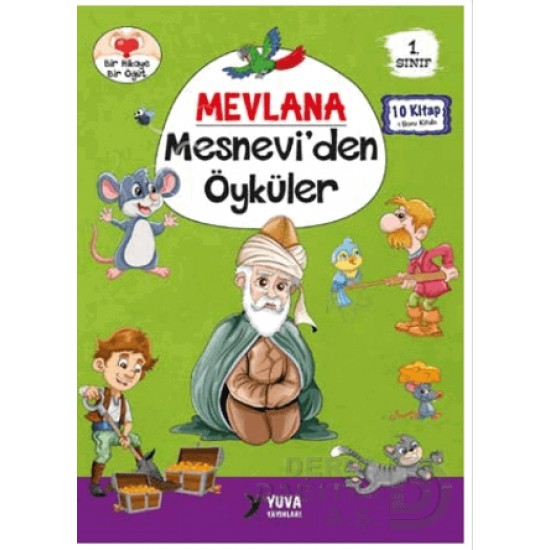 YUVA  /  MEVLANA MESNEVİDEN ÖYKÜLER - 1 SINIF (10 KİTAP TAKIM.DÜZ YAZI)