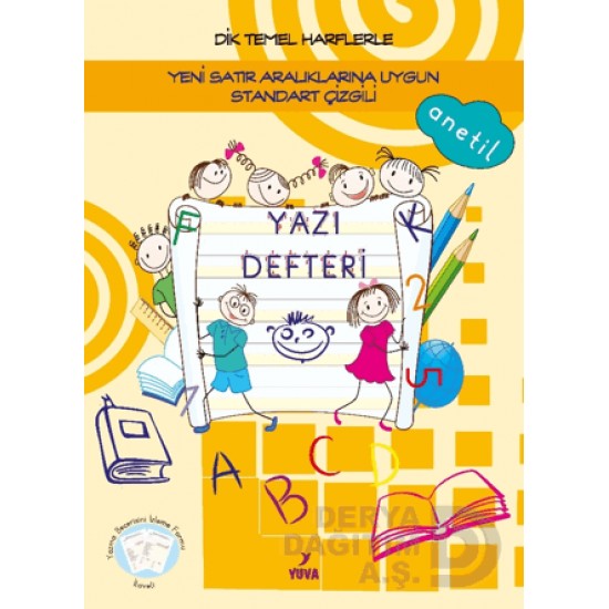 YUVA  /   YAZI DEFTERİ 1. SINIF (SARI STANDART ÇİZGİLİ BÜYÜK BOY)