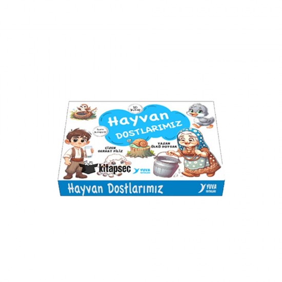 YUVA  /  HAYVAN DOSTLARIMIZ - 1. SINIF 10 KİTAP (KUTU - DÜZ)