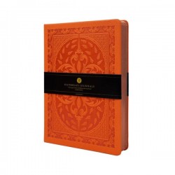 VJ 3477 VİCTORİAS JOURNALS VİNTAGE OLD BOOK DEF 14X20 80GR 160YP ÇİZGİLİ TURUNCU
