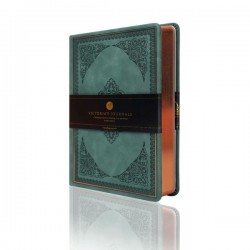 VJ 3479 VİCTORİAS JOURNALS VİNTAGE OLD BOOK DEF 12X17 80GR 160YP ÇİZGİLİ YEŞİL