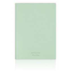 VJ 124-1001 SOFTTONS ESNEK KAPAK DEFTER A6 80 GR. KREM 96 YP. ÇİZGİLİ YEŞİL