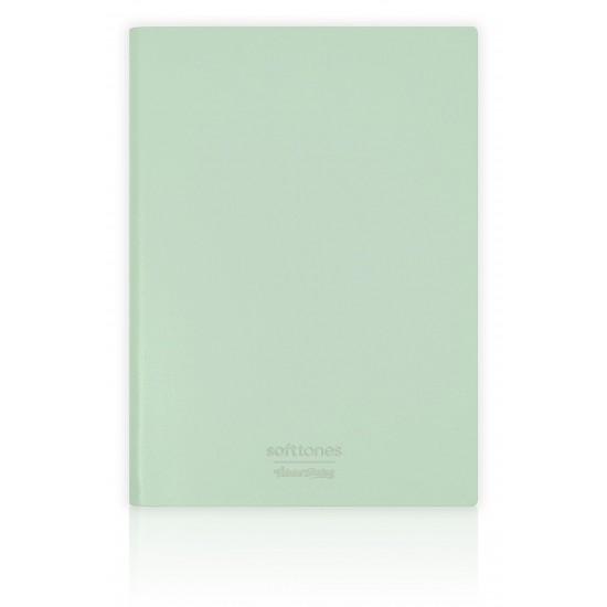 VJ 124-1001 SOFTTONS ESNEK KAPAK DEFTER A6 80 GR. KREM 96 YP. ÇİZGİLİ YEŞİL