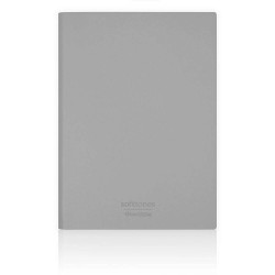 VJ 124-1003 SOFTTONS ESNEK KAPAK DEFTER A6 80 GR. KREM 96 YP. ÇİZGİLİ MAVİ