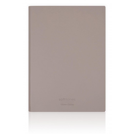 VJ 124-1006 SOFTTONS ESNEK KAPAK DEFTER A6 80 GR. KREM 96 YP. ÇİZGİLİ KAHVERENGİ