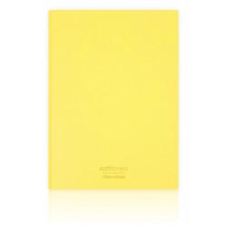VJ 124-1011 SOFTTONS ESNEK KAPAK DEFTER A5 80 GR. KREM 128 YP. ÇİZGİLİ SARI