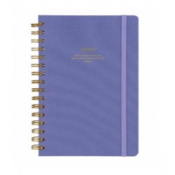 VJ 124-1605 CANVAS SERT KPK SPİRALLİ DEFTER A5 100GR 160 YP NOKTALI MAVİ