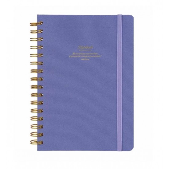 VJ 124-1605 CANVAS SERT KPK SPİRALLİ DEFTER A5 100GR 160 YP NOKTALI MAVİ