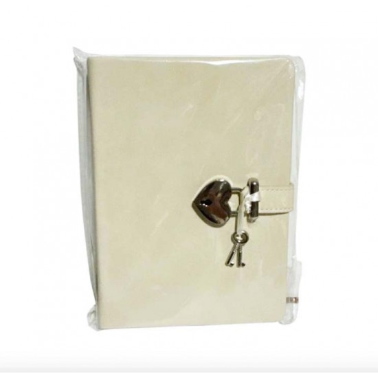 VJ 124-1902  HUSH HUSH KİLİTLİ DEFTER 80GR 180YP ÇİZGİLİ KREM