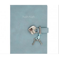 VJ 124-1904 HUSH HUSH KİLİTLİ DEFTER 160YP ÇİZGİLİ A.MAVİ