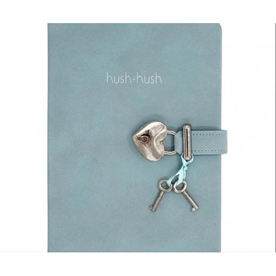 VJ 124-1904 HUSH HUSH KİLİTLİ DEFTER 160YP ÇİZGİLİ A.MAVİ