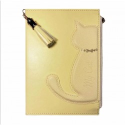 VJ 2125 KEDİLİ GEÇMELİ VEGAN KPK CEPLİ FERMUARLI DEF 13X18 160YP ÇİZGİLİ