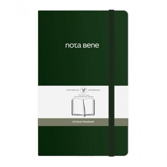VJ 123-9222 CLASSİC SERT KAPAK DEFTER 13X21 70 GR 400 SF ÇİZGİLİ YEŞİL