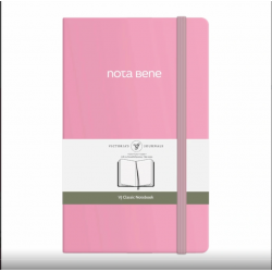 VJ 123-9223 CLASSİC SERT KPK DEFTER 13X21 400YP ÇİZGİLİ PEMBE