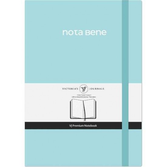 VJ 123-9254 VJ PREMİUM SERT KAPAK DEFTER A5 100GR 192 YP ÇİZGİLİ TURKUAZ