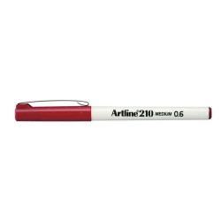 ARTLİNE 210N KEÇE UÇLU YAZI KALEMİ 06MM K.KIRMIZI