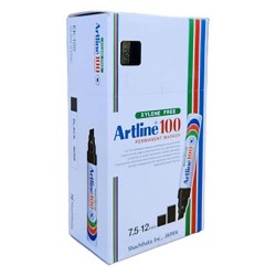 ARTLİNE 100 MARKÖR KALEM SİYAH 6LI KT