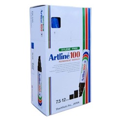 ARTLİNE 100 MARKÖR KALEM MAVİ 6LI KT