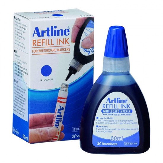 ARTLİNE BEYAZ TAHTA MÜREKKEBİ 60ML MAVİ