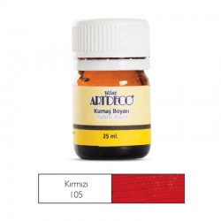 ARTDECO 010A-105 KUMAŞ BOYASI 25ML KIRMIZI