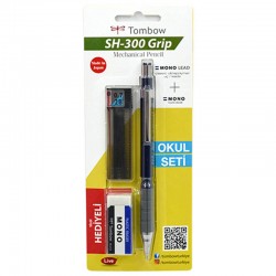 TOMBOW SH-300 GRIP 07MM VERSATİL OKUL SETİ LACİVERT