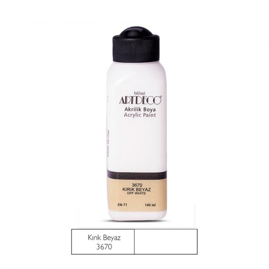 ARTDECO 070R-3670 AKRİLİK BOYA 140ML KIRIK BEYAZ