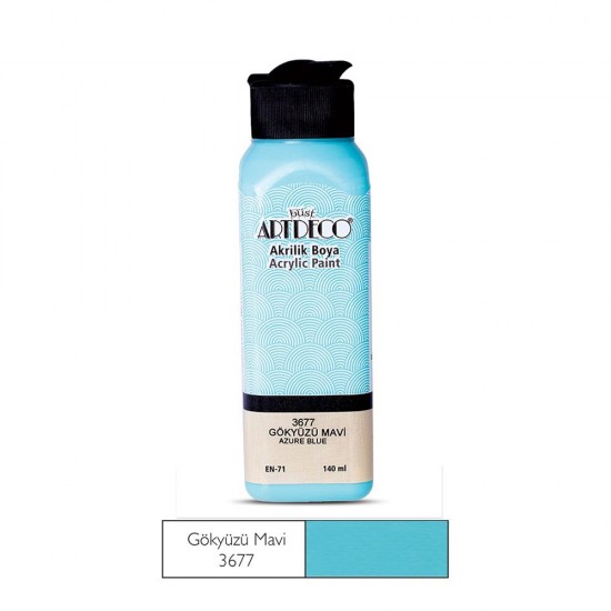 ARTDECO 070R-3677 AKRİLİK BOYA 140ML GÖKYÜZÜ MAVİ