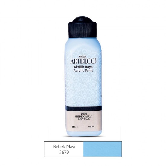 ARTDECO 070R-3679 AKRİLİK BOYA 140ML BEBEK MAVİ