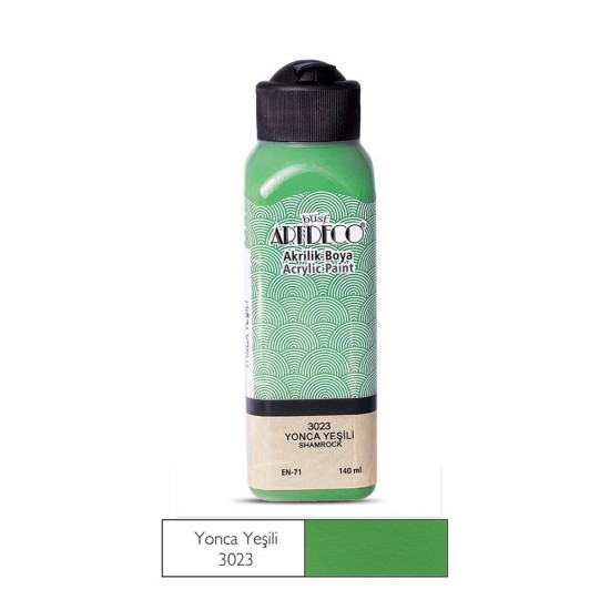 ARTDECO 070R-3023 AKRİLİK BOYA 140ML YONCA YEŞİLİ