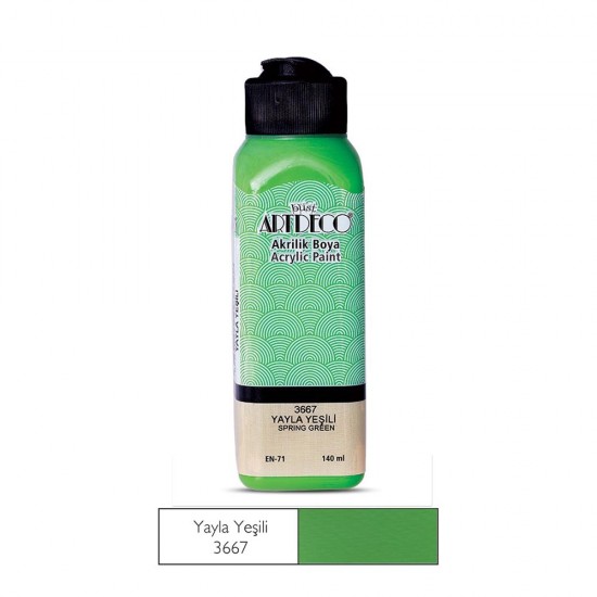ARTDECO 070R-3667 AKRİLİK BOYA 140ML YAYLA YEŞİLİ