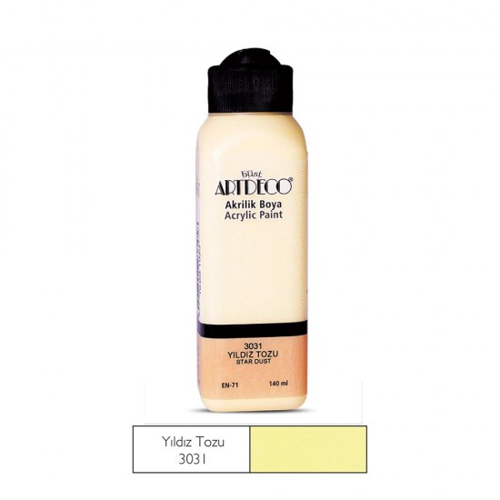 ARTDECO 070R-3031 AKRİLİK BOYA 140ML YILDIZ TOZ