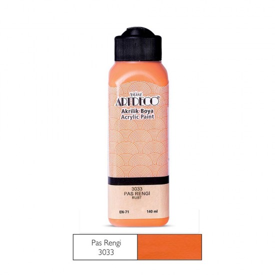 ARTDECO 070R-3033 AKRİLİK BOYA 140ML PAS RENGİ