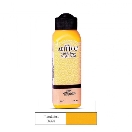 ARTDECO 070R-3664 AKRİLİK BOYA 140ML MANDALİNA