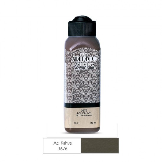 ARTDECO 070R-3676 AKRİLİK BOYA 140ML ACI KAHVE