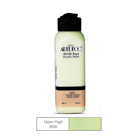 ARTDECO 070R-3036 AKRİLİK BOYA 140ML YEŞİL ÜZÜM