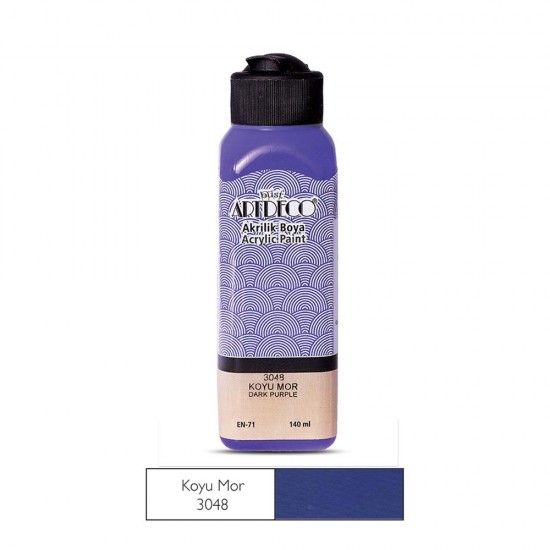 ARTDECO 070R-3048 AKRİLİK BOYA 140ML K.MOR