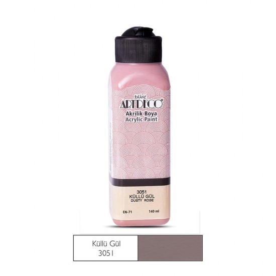 ARTDECO 070R-3051 AKRİLİK BOYA 140ML KÜLLÜ GÜL