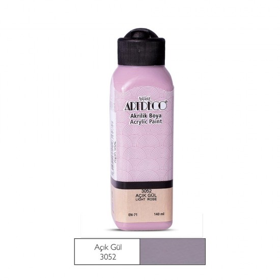 ARTDECO 070R-3052 AKRİLİK BOYA 140ML AÇIK GÜL