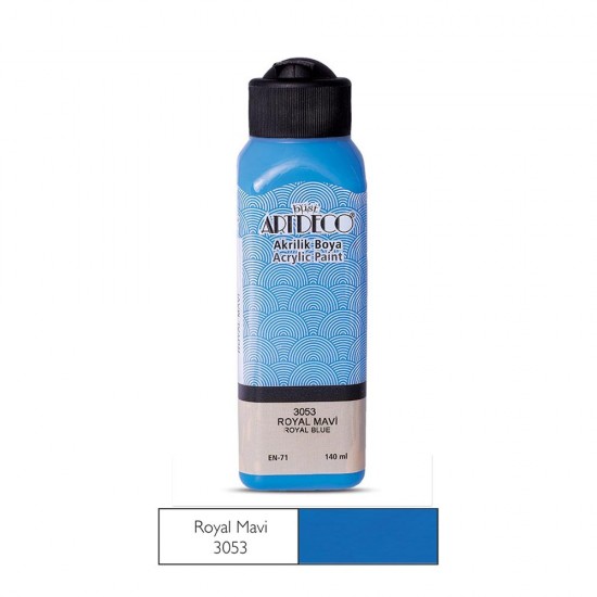 ARTDECO 070R-3053 AKRİLİK BOYA 140ML ROYAL MAVİ
