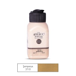 ARTDECO 071I-3710 METALİK AKRİLİK BOYA 75ML ŞAMPANYA