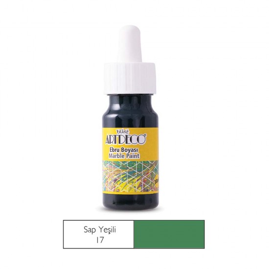 ARTDECO 16B-17 EBRU BOYASI 30ML SAP YEŞİLİ